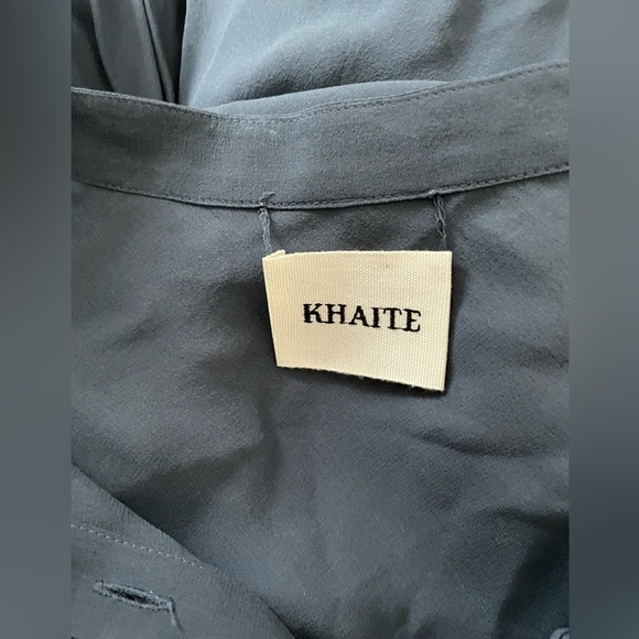 RARE Khaite Winston silk chiffon dress in slate NWT - Picture 4 of 7